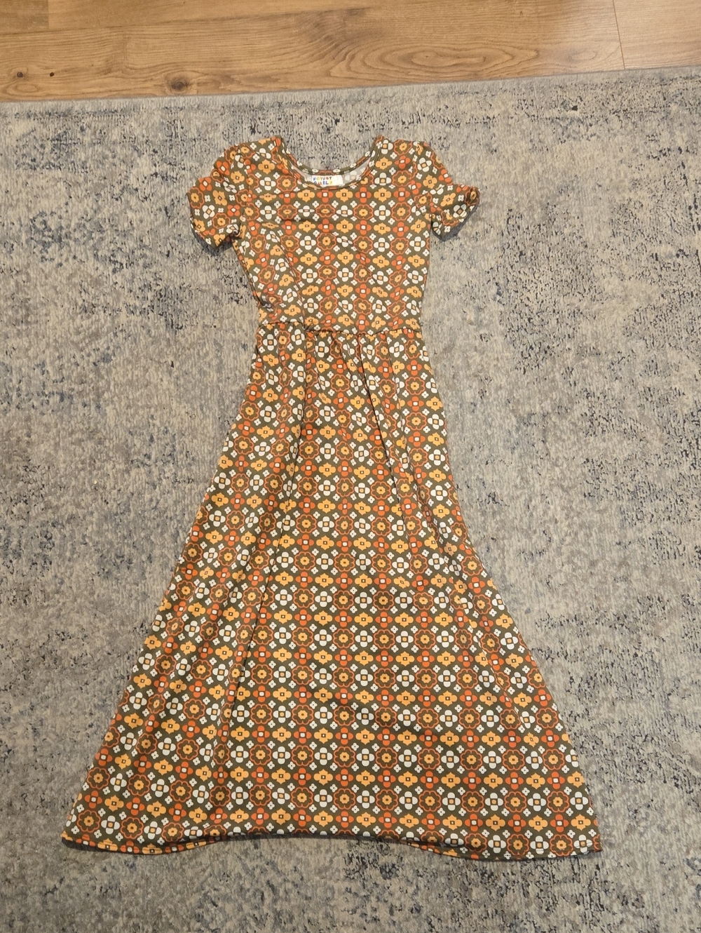 Dot Dot Smile Floral Maxi Dress in Rust, Olive & Cream